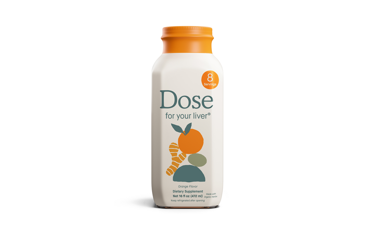 Dose for Your Liver Cleanse Detox & Repair, 16oz Bottle, 3 Pack | Organic Milk Thistle Liver Supplement with Turmeric, Dandelion, Ginger, Orange, Supports Healthy Liver Function