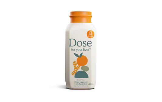 Dose for Your Liver Cleanse Detox & Repair, 16oz Bottle, 3 Pack | Organic Milk Thistle Liver Supplement with Turmeric, Dandelion, Ginger, Orange, Supports Healthy Liver Function
