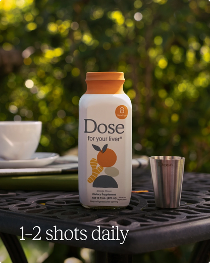 Dose for Your Liver Cleanse Detox & Repair, 16oz Bottle, 3 Pack | Organic Milk Thistle Liver Supplement with Turmeric, Dandelion, Ginger, Orange, Supports Healthy Liver Function